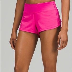 Lululemon speed up shorts sonic pink 2.5 inches